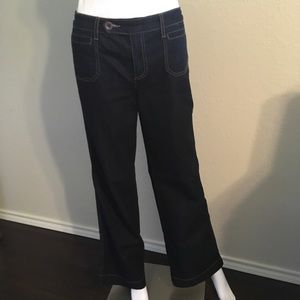 EUC Style & Co Dark wide leg jeans